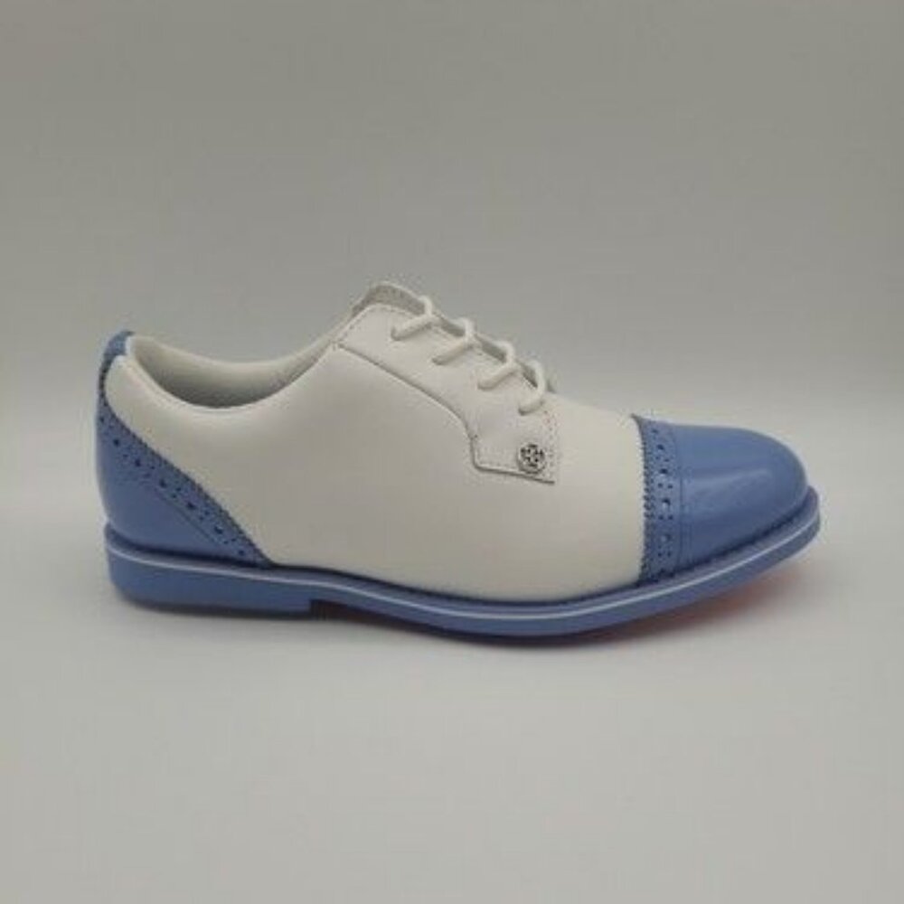 G/Fore Gallivanter Cap-Toe Women's Size 6 Snow Vista Blue Golf Shoes G4LS22EF04 - Picture 5 of 10